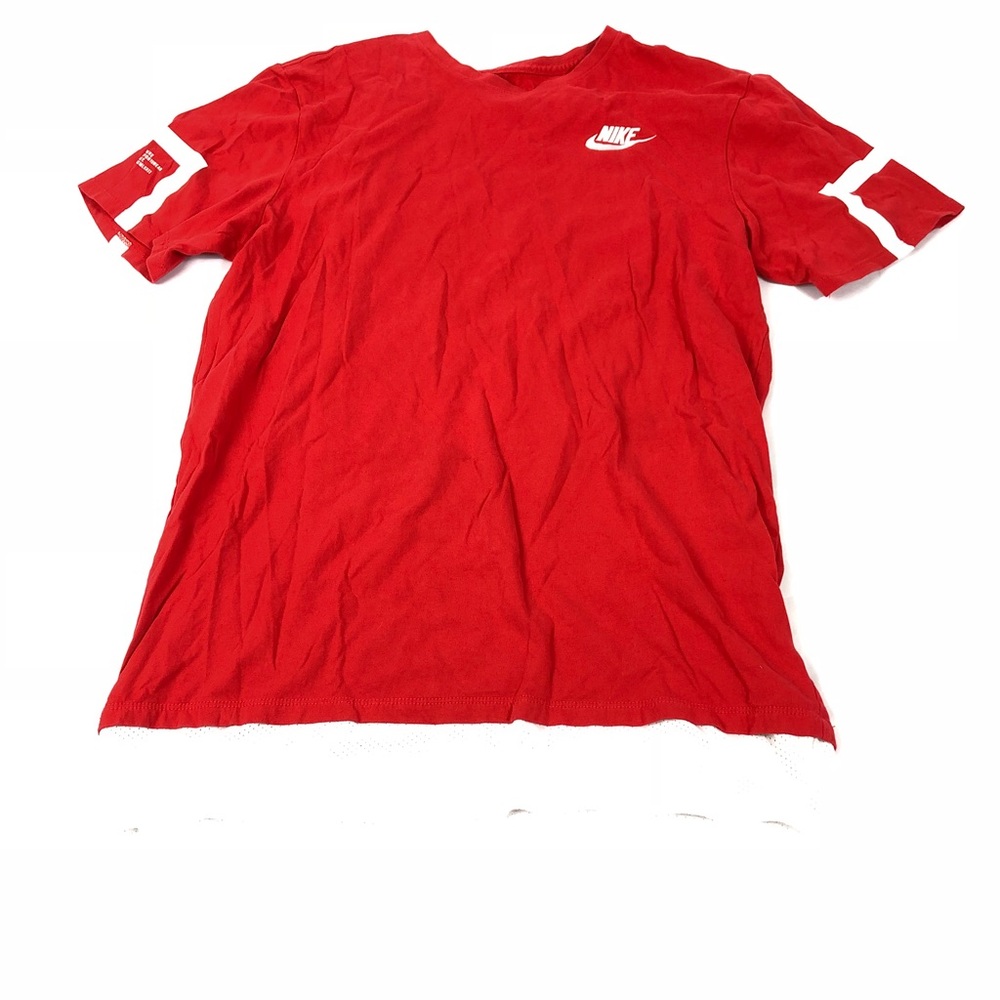 Nike red drop tee